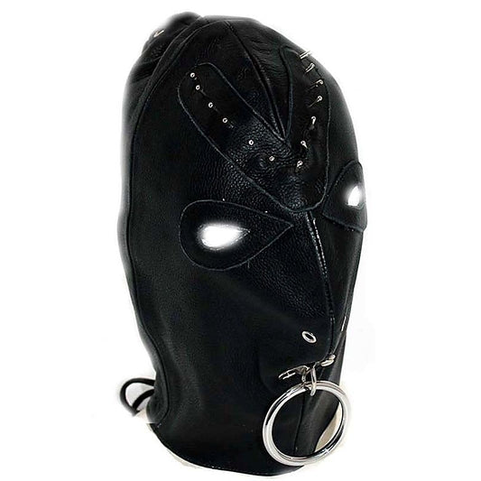 Leather Spiked Devil Hood by Hell's Couture