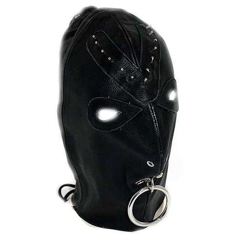 Leather Spiked Devil Hood by Hell's Couture