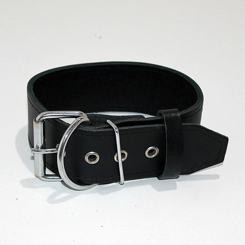WHORE Leather Bondage Collar by Hell's Couture