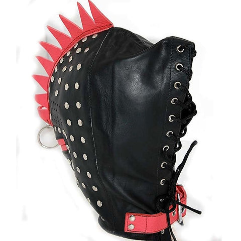 Luxurious Leather Bondage Turtle-Shell Inspired Hood