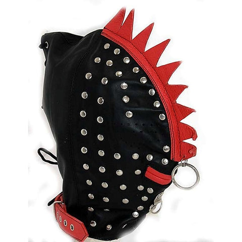 Luxurious Leather Bondage Turtle-Shell Inspired Hood