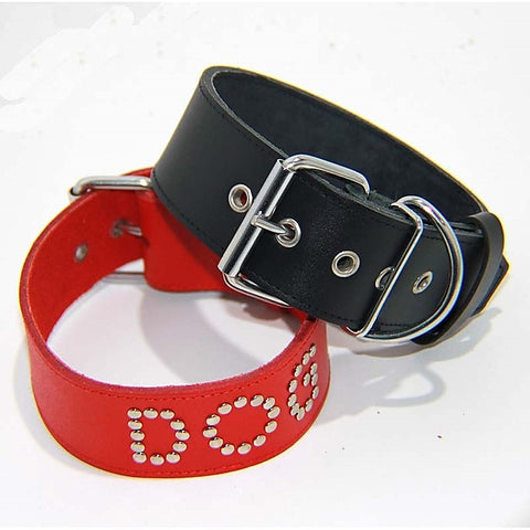 DOG Leather BDSM Collar by Hell's Couture