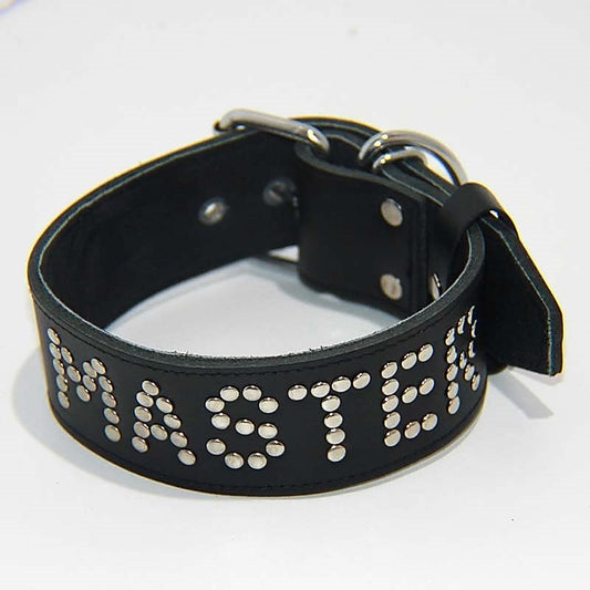 Leather BDSM Collar by Hell's Couture