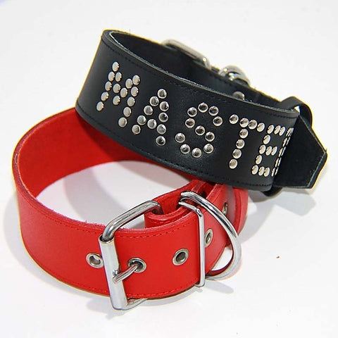 Leather BDSM Collar by Hell's Couture