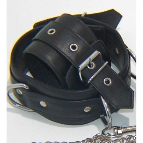 Fierce Wrist and Neck Restraints With Connecting Chain