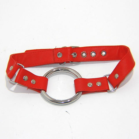 Open Mouth Gag with Metal O Ring Large by Hell's Couture
