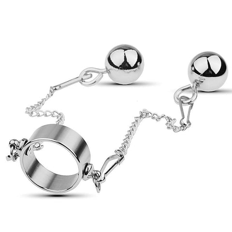 Bondage Play Penis Ring With Balls by BDStyle