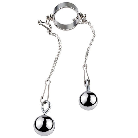 Bondage Play Penis Ring With Balls by BDStyle