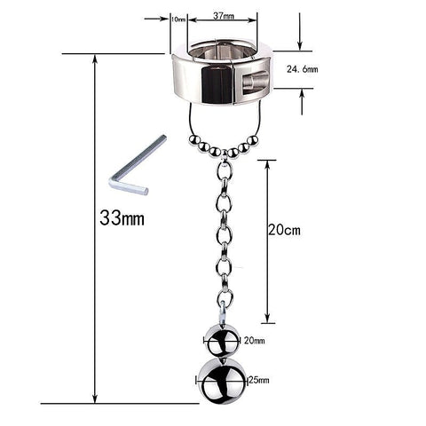 Scrotum Testicle Restraint Chain by BDStyle