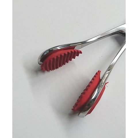 Young Tongue Forceps with Curved Handle by Hell's Couture