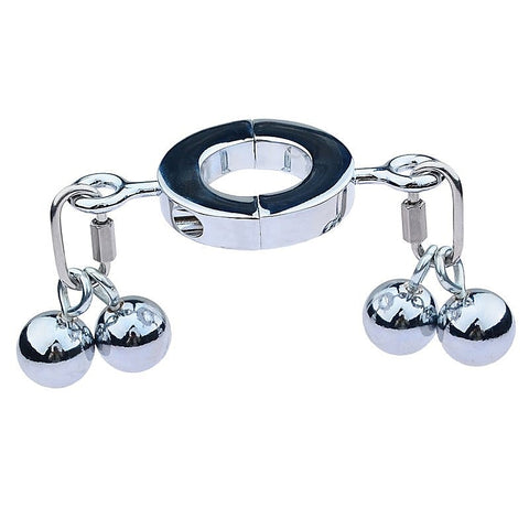 Metallic Testicle Stretcher Weights - 4 Balls Small
