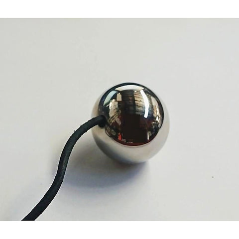 Steel Jiggle Ball with Cord by Hell's Couture