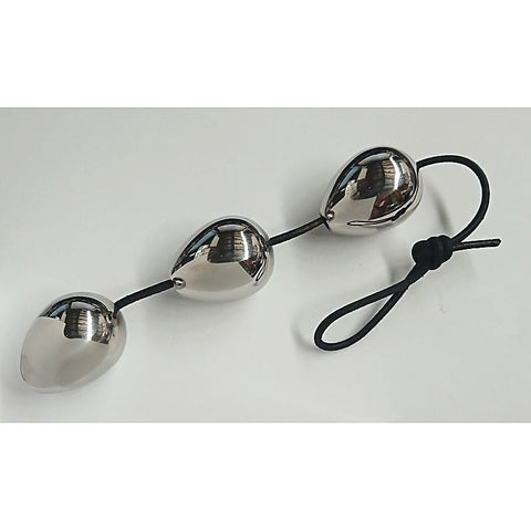Steel Anal Pleasure Balls by Hell's Couture