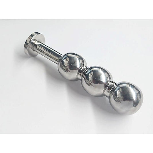 Triple Ripple Steel Butt Plug by Hell's Couture