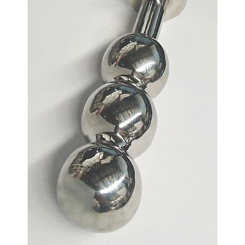 Triple Ripple Steel Butt Plug by Hell's Couture