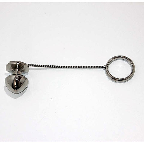 Metal Plug & Cock Ring by Hell's Couture