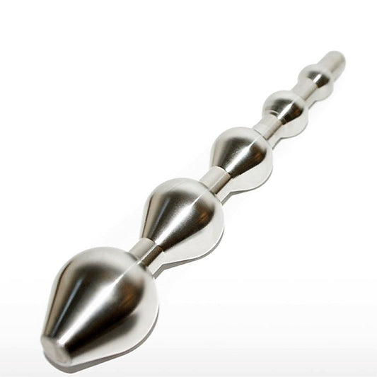 Five Stage Bulbed Steel Sex Probe by Hell's Couture
