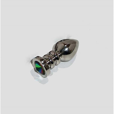 Ribbler Metal Jeweled Small Butt Plug by Hell's Couture