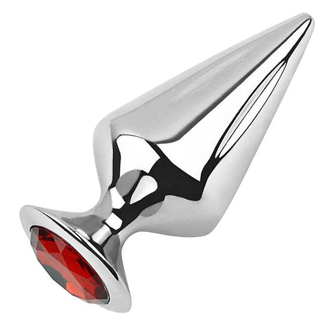 Cone Butt Plug With Jewelly by Hell's Couture