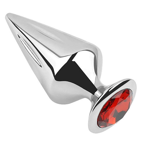 Cone Butt Plug With Jewelly by Hell's Couture