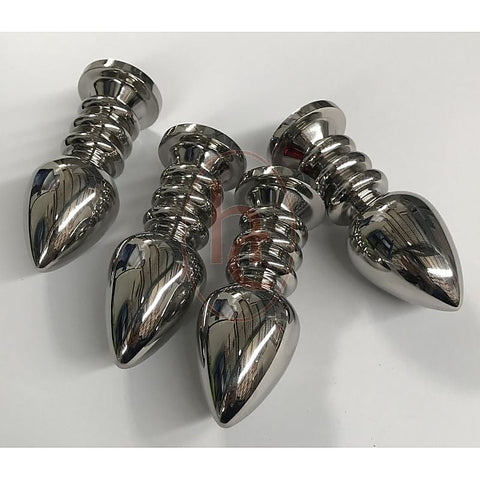 Ribbler Metal Jeweled Large Anal Plug by Hell's Couture
