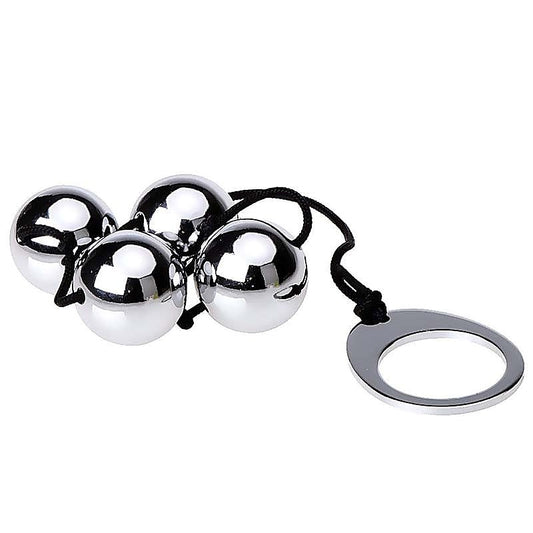 Utimi Stainless Steel Anal Balls x 4 by Hell's Couture