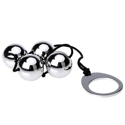 Utimi Stainless Steel Anal Balls x 4 by Hell's Couture