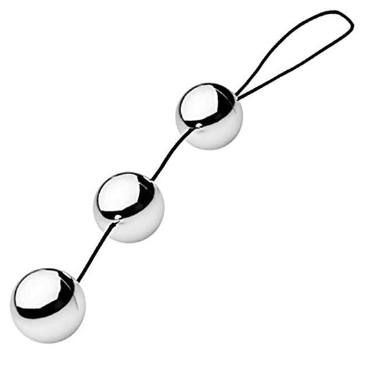 Three Ben Wa Balls Anal Beads by Hell's Couture