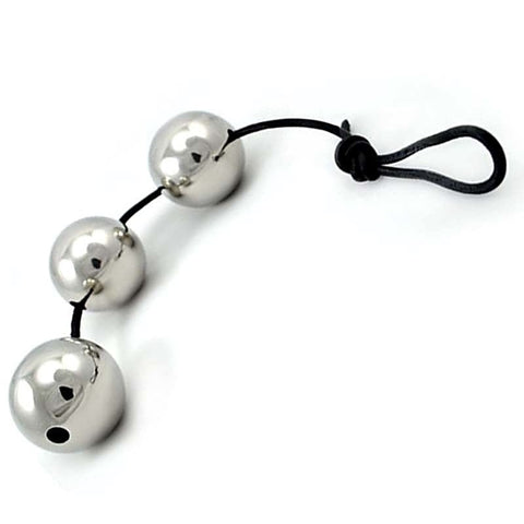 Three Ben Wa Balls Anal Beads by Hell's Couture