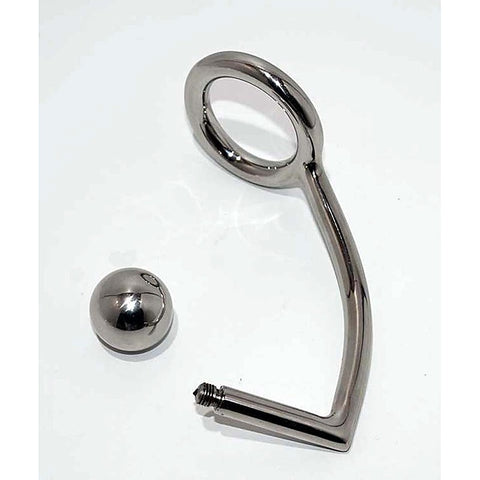 Steel Cock Ring Anal Intruder by Hell's Couture