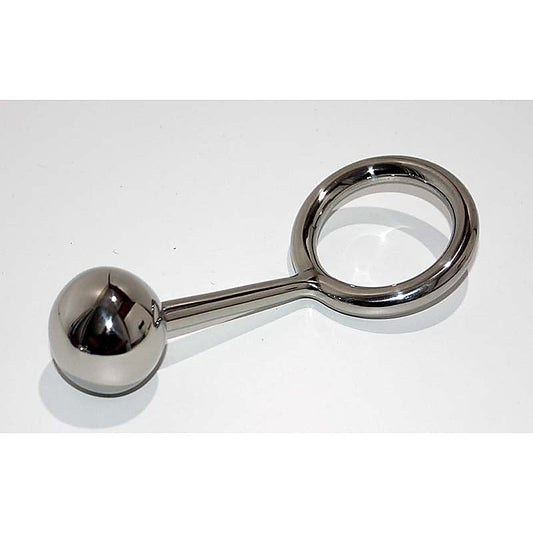 Crusty Cock Ring With Anal Ball Option by Hell's Couture