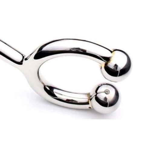 Horse Shoe Cock Ring with Anal Intruder by Hell's Couture