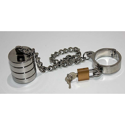 Hung Low Steel Ball Stretcher by Hell's Couture
