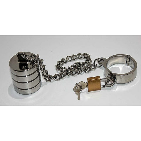Hung Low Steel Ball Stretcher by Hell's Couture