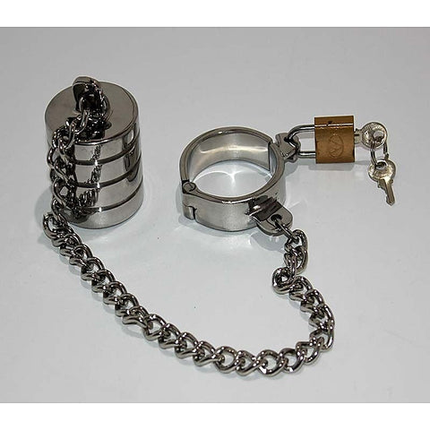 Hung Low Steel Ball Stretcher by Hell's Couture