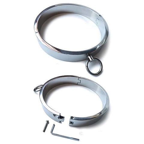 Heavy Stainless Steel Collar XL by Hell's Couture