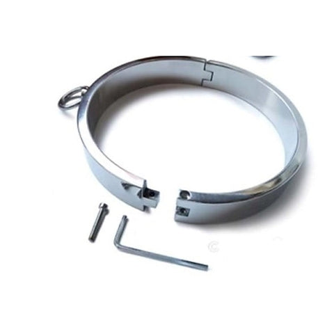 Heavy Stainless Steel Collar XL by Hell's Couture