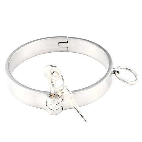 Cross Lock Neck Collar by Hell's Couture