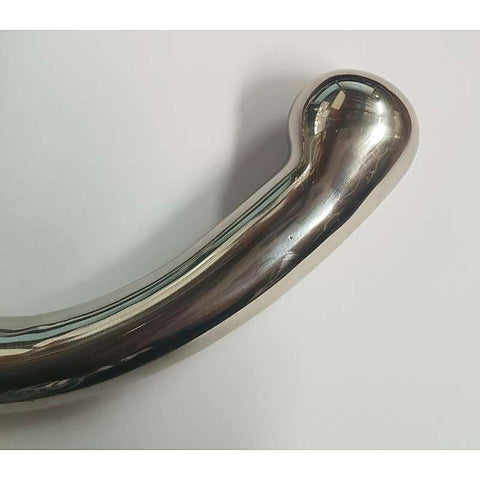 Chrome Crescent Double Ended Dildo by Hell's Couture