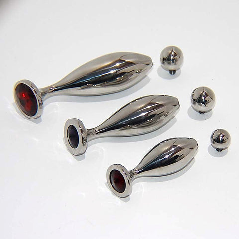 Seal & Ball Steel Sex Probe Medium by Hell's Couture