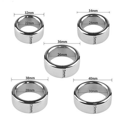 Extra Heavy Duty Steel Cock Ring by Hell's Couture