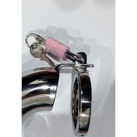 Solid Cock Cage With Removable Urethral Plug