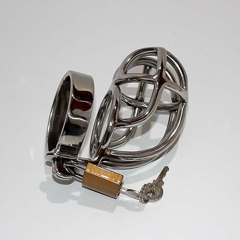 Slumpy Metal Chastity Cage by Hell's Couture