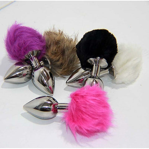Crazy Rabbit Tail Butt Plug by Hell's Couture