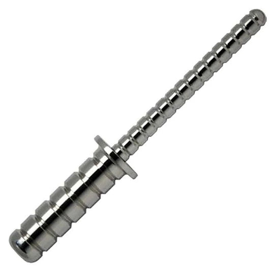 Ribbed Steel Sex Probe by Hell's Couture