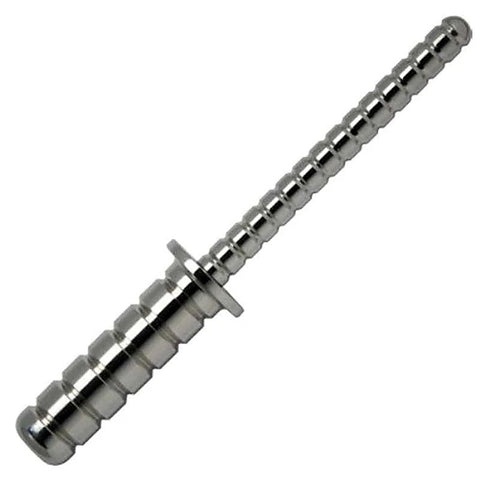 Ribbed Steel Sex Probe by Hell's Couture