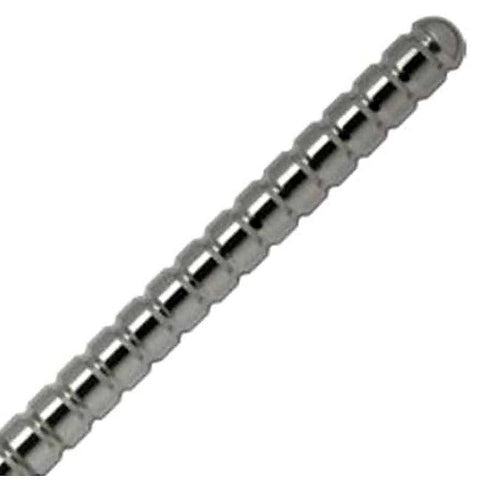 Ribbed Steel Sex Probe by Hell's Couture