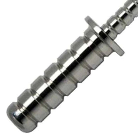 Ribbed Steel Sex Probe by Hell's Couture