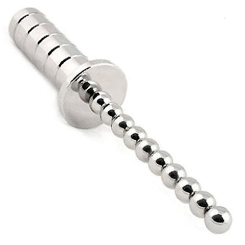 Steel Beaded Anal-Vaginal Exploration Tool by Hell's Couture