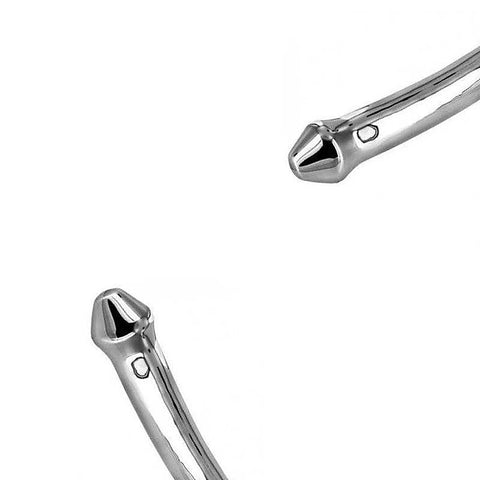 Stainless Steel Phallic Baton Dildo by Hell's Couture